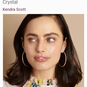 Kendra Scott Val Hoops in Crystal